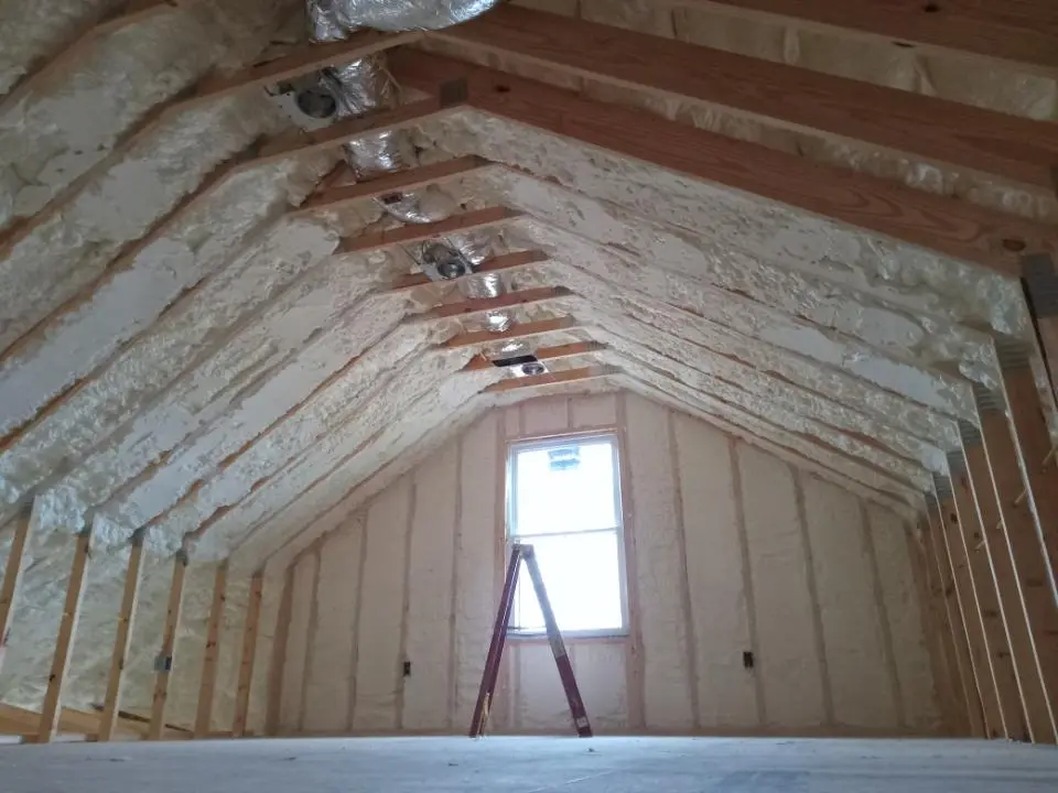 Spray foam roofing application for Crawl Space Insulation project in Cumru